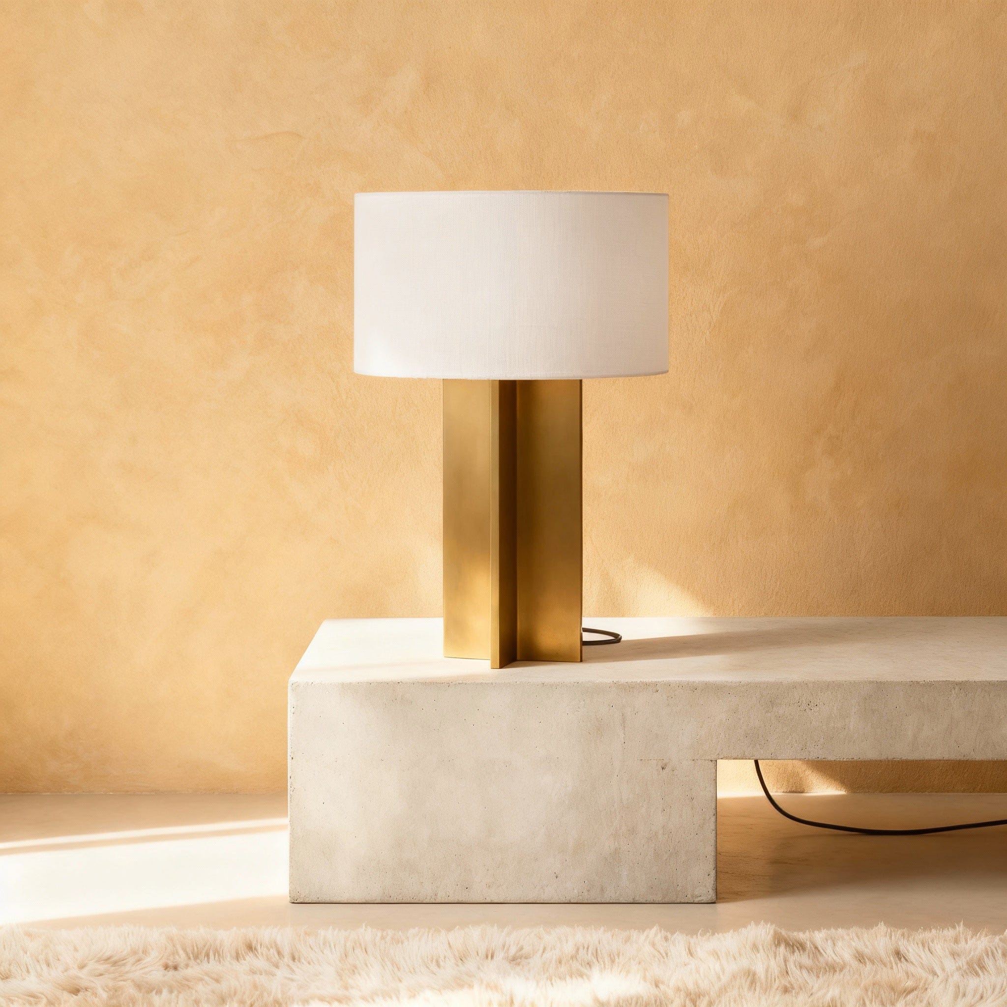 Axis Table Lamp in Bronze & Pewter