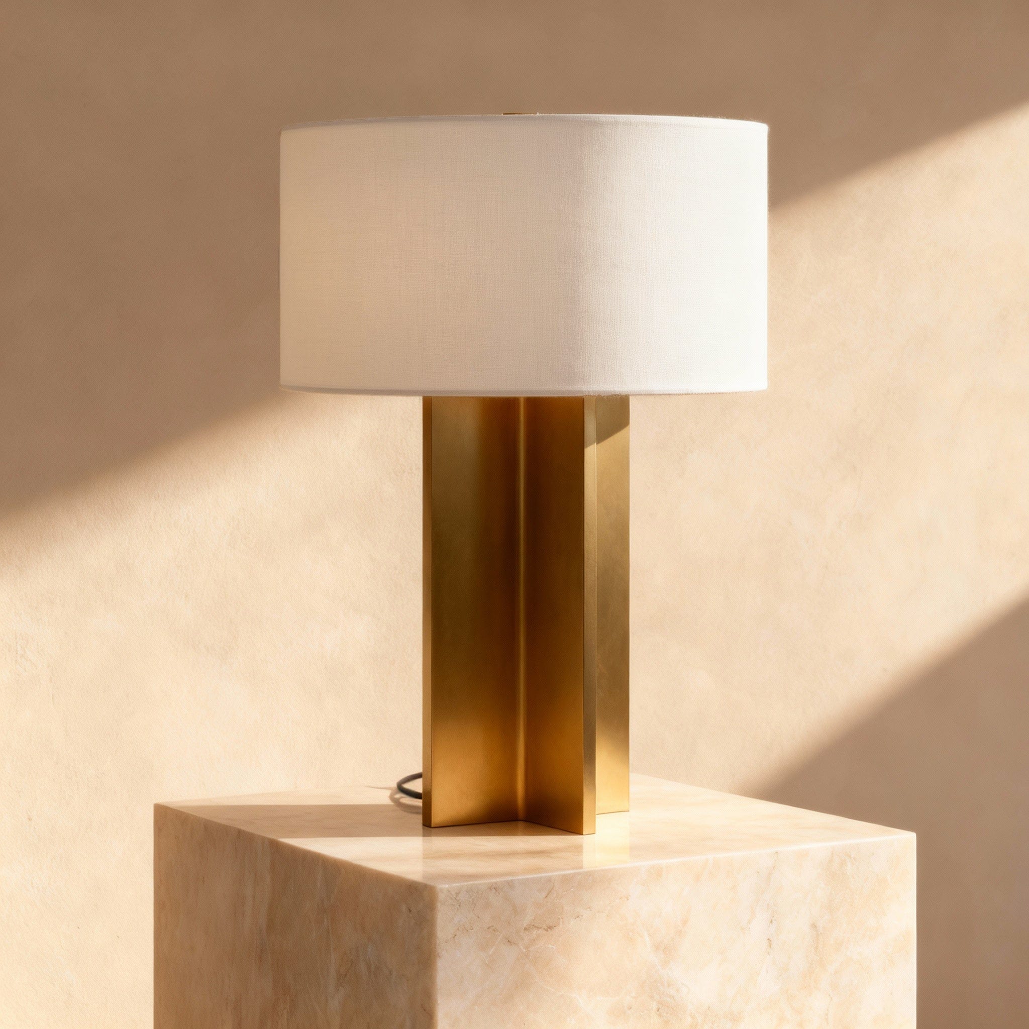 Axis Table Lamp in Bronze & Pewter