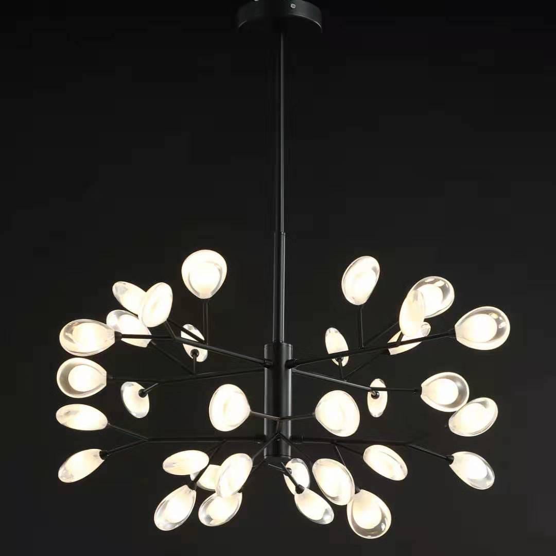 Floe Chandelier in Gold & Black