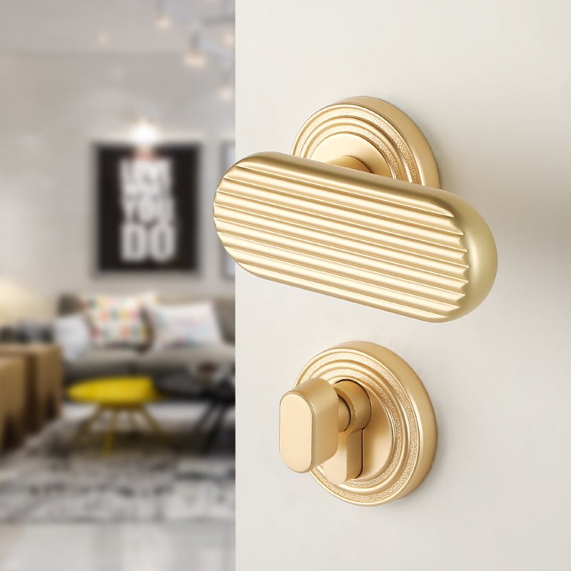 Mountain Harth Door Lock in Pearl Grey & Pearl Gold