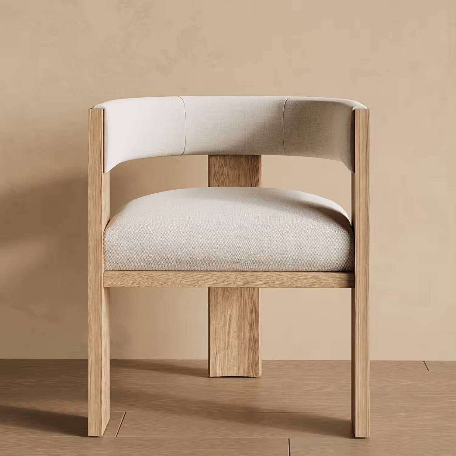 Mary Dining Chair in Performance Linen & Performance Leather