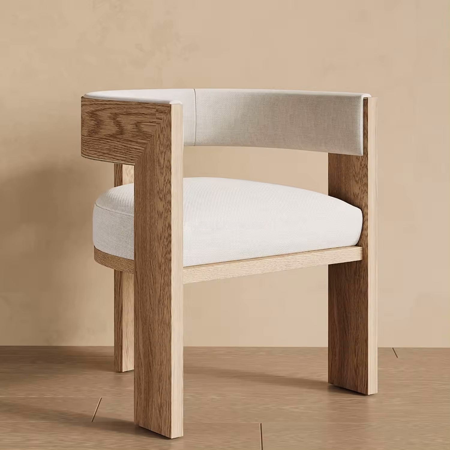 Mary Dining Chair in Performance Linen & Performance Leather