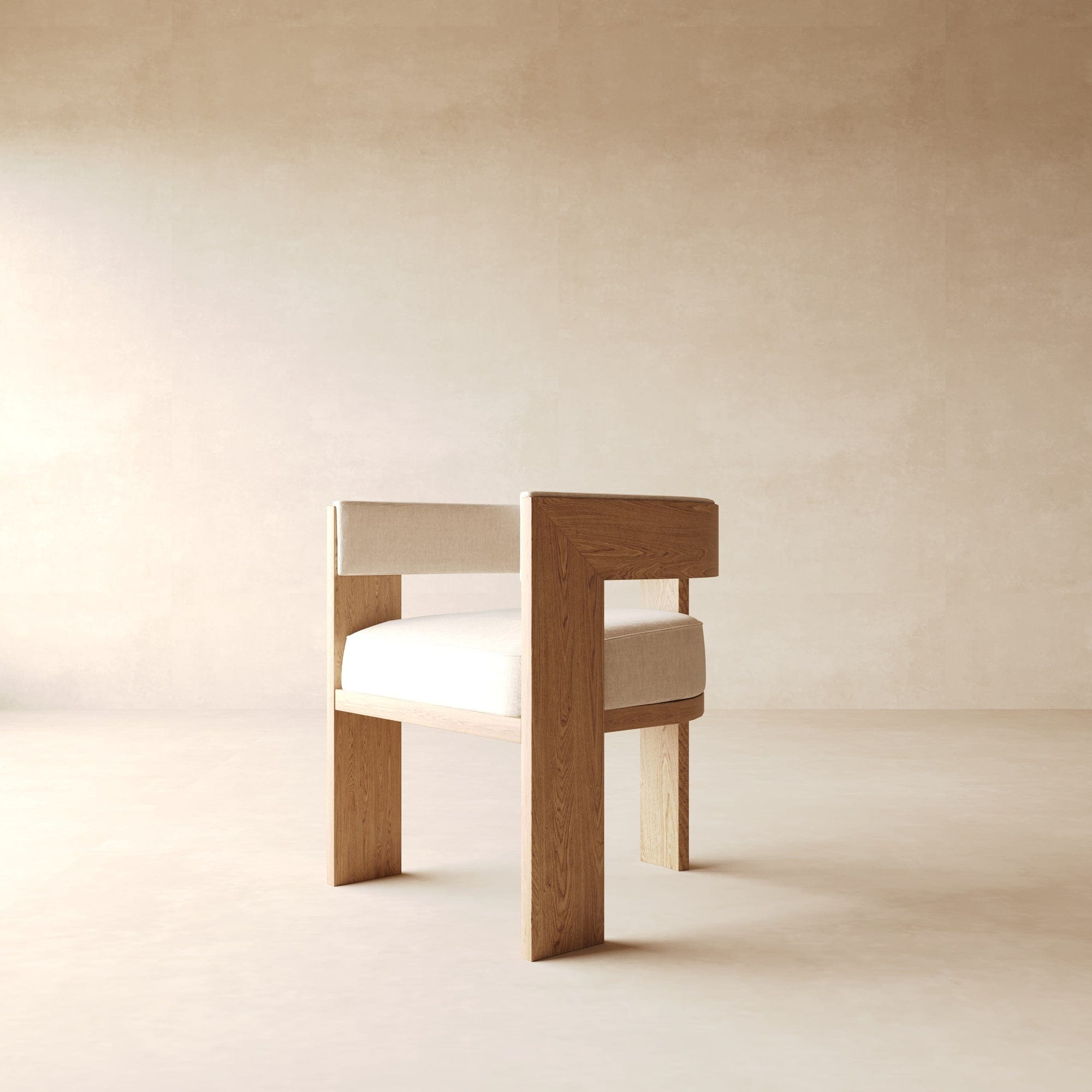 Mary Dining Chair in Performance Linen & Performance Leather