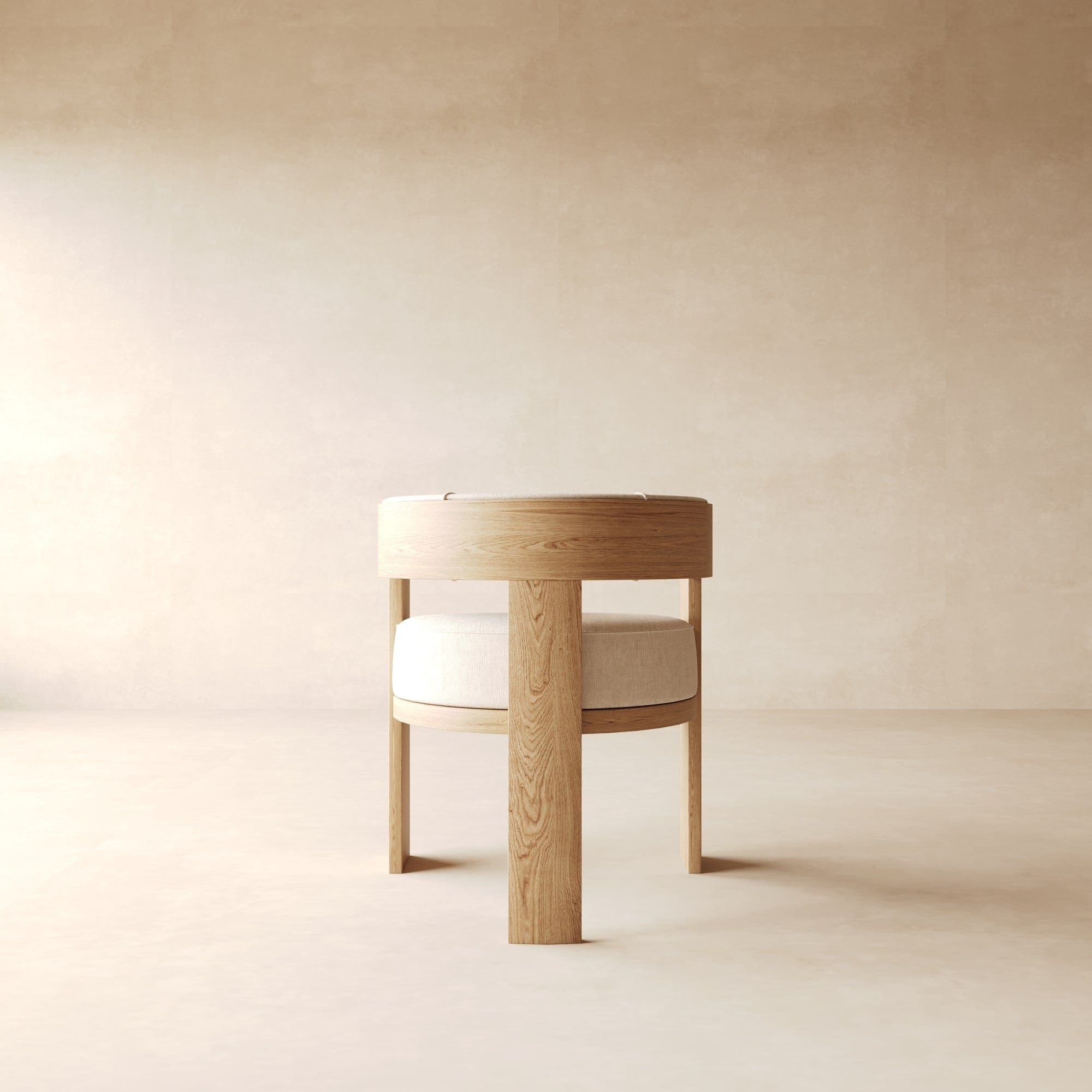 Mary Dining Chair in Performance Linen & Performance Leather