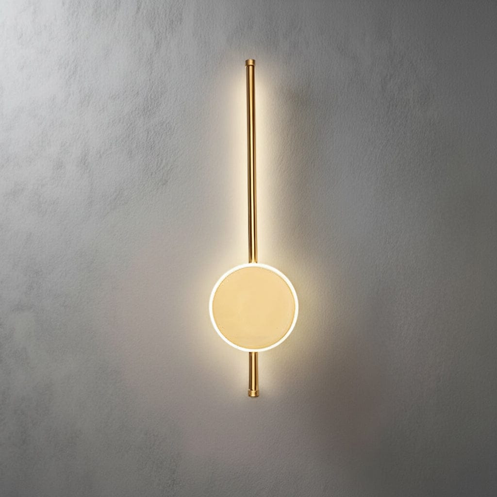 Merida Slim Wall Light in Black & Gold