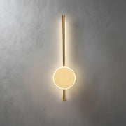 Merida Slim Wall Light in Black & Gold