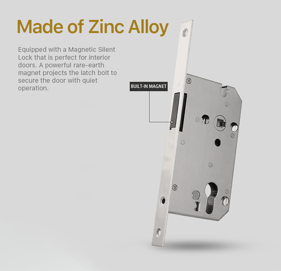 Mountain Harth Door Lock in Pearl Grey & Pearl Gold