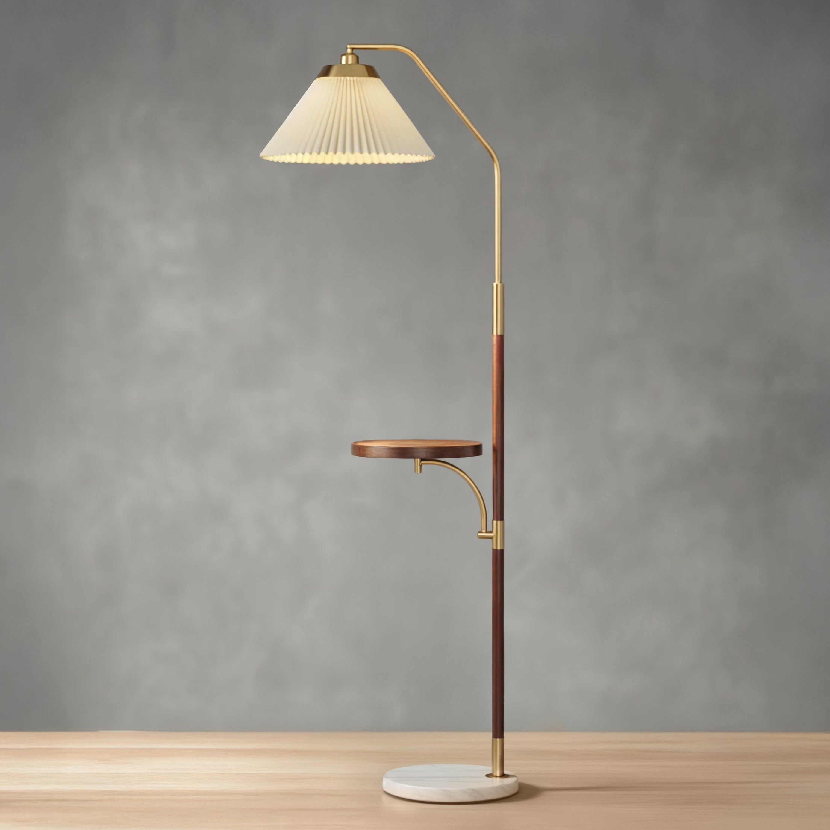 Muji Floor Lamp in Dark Walnut