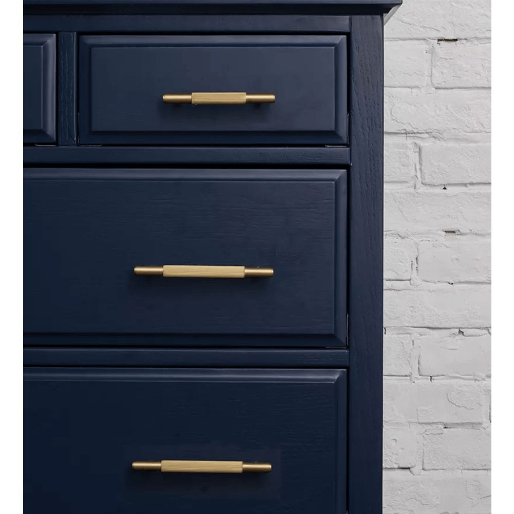 Luca Base Furniture Handle in Brass & Polished Nickel