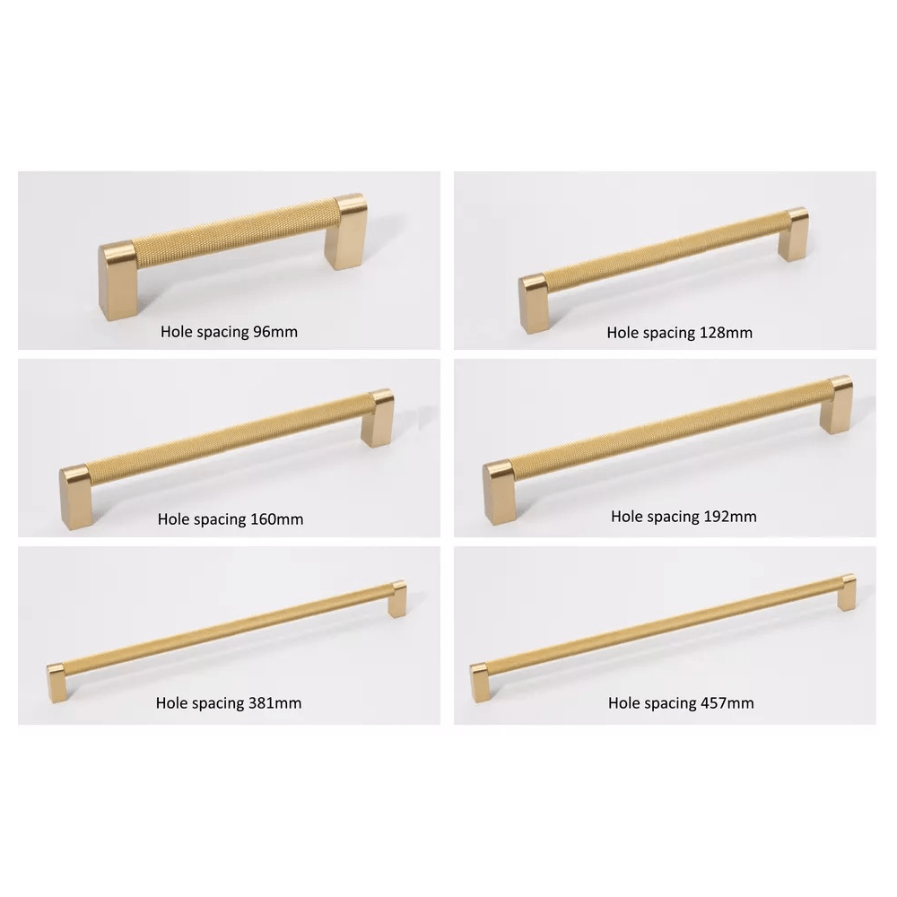Castille Sue Furniture Handle in Brushed Brass & Matte Black