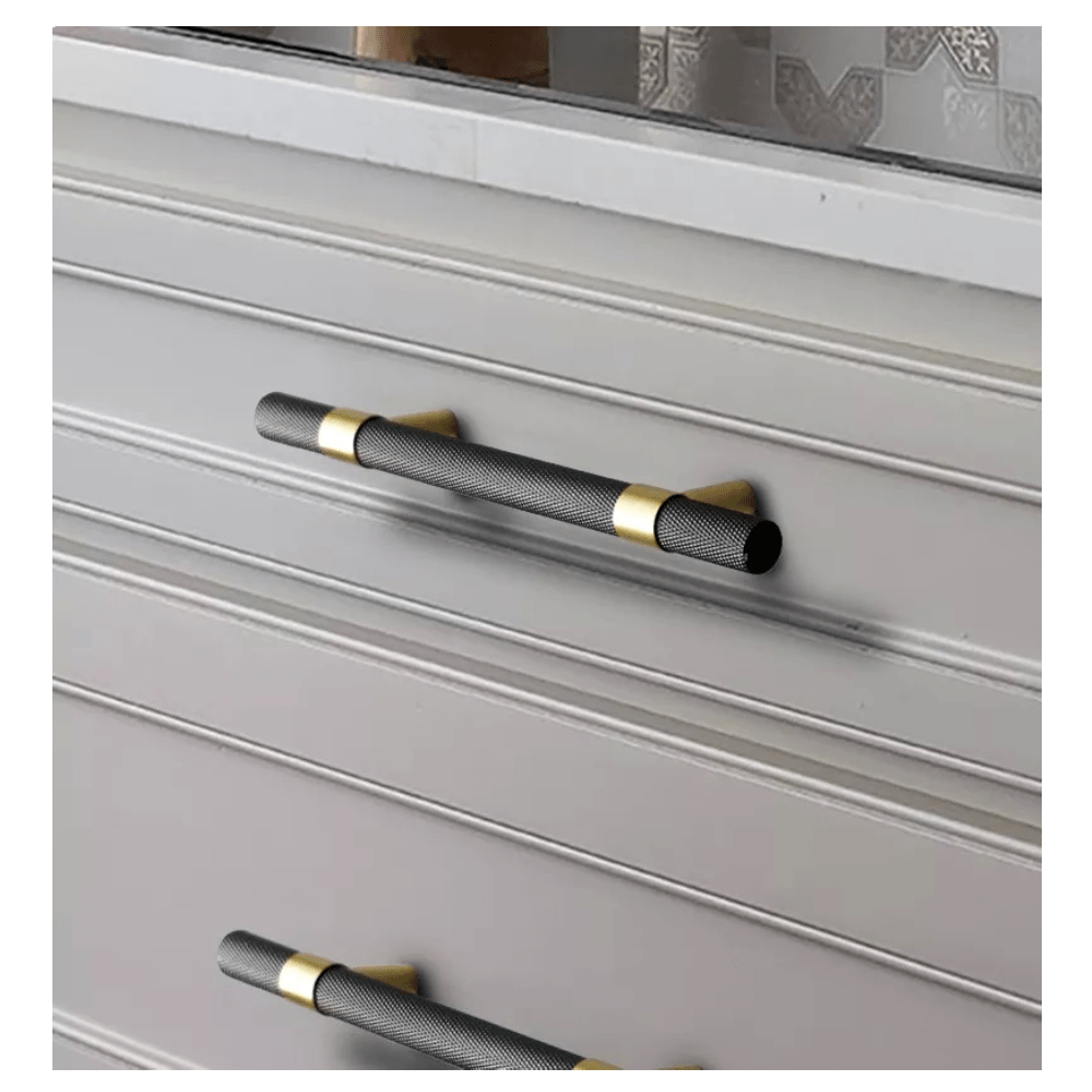 Liberty Center Furniture Handle in Brass & Matte Black