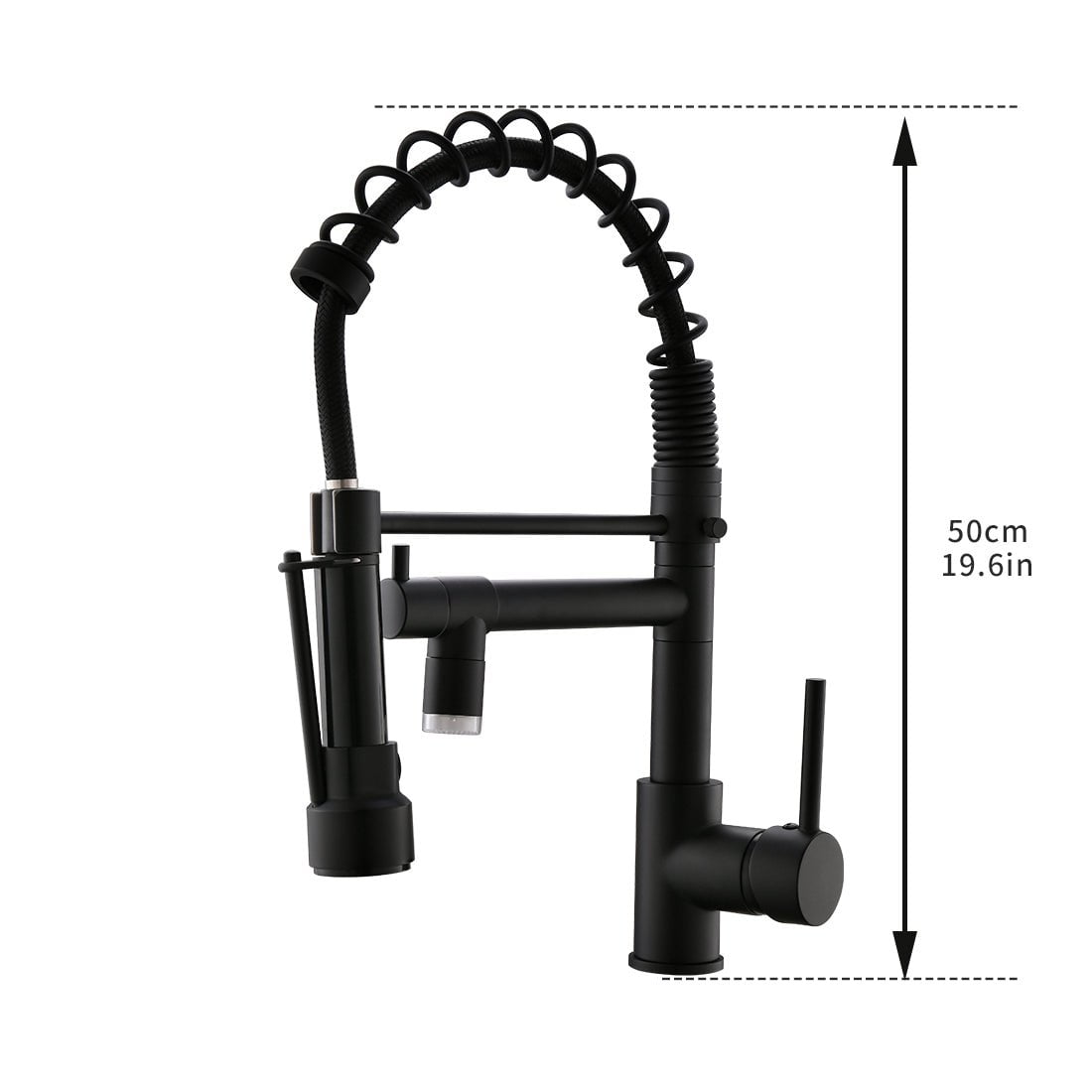 Gustav Led Faucet in Black & Silver