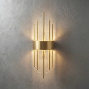Opulent Glow Wall Light in Transparent & With Gold