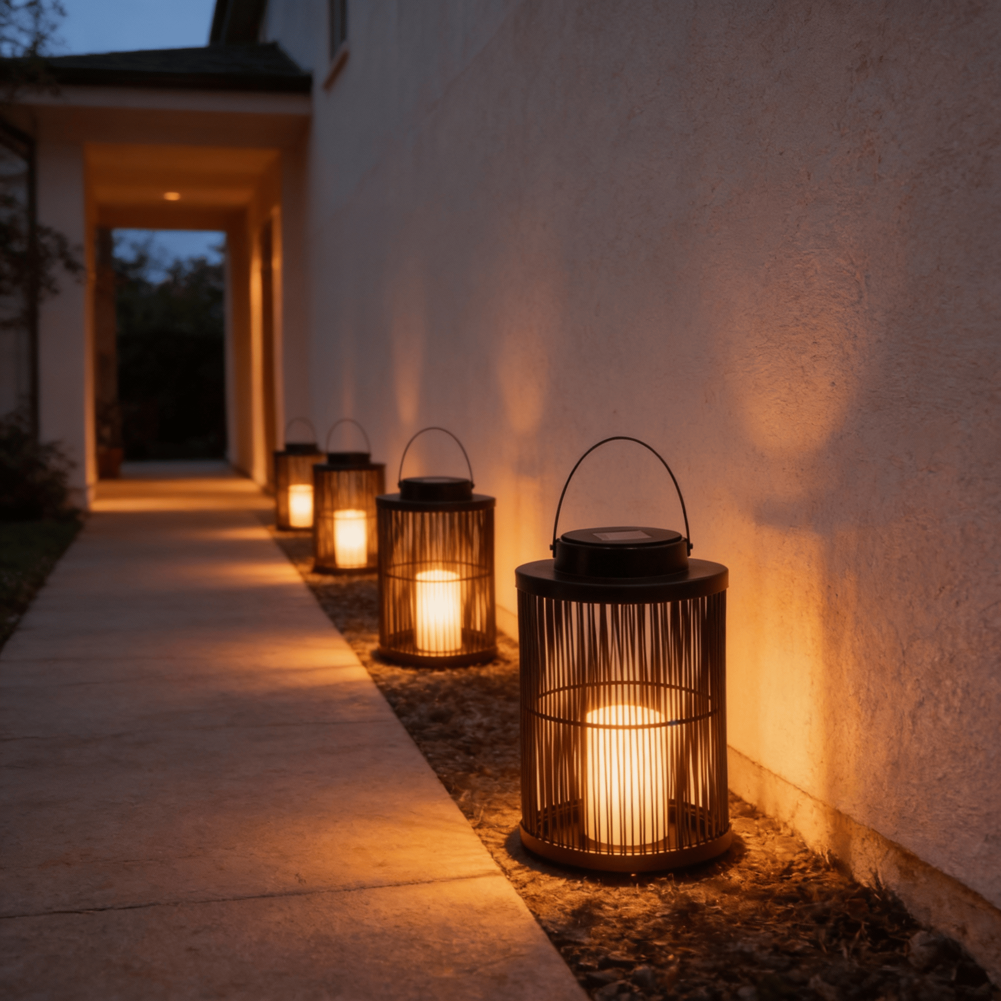 Lantern Sora Weave Light in Black & Dark Brown