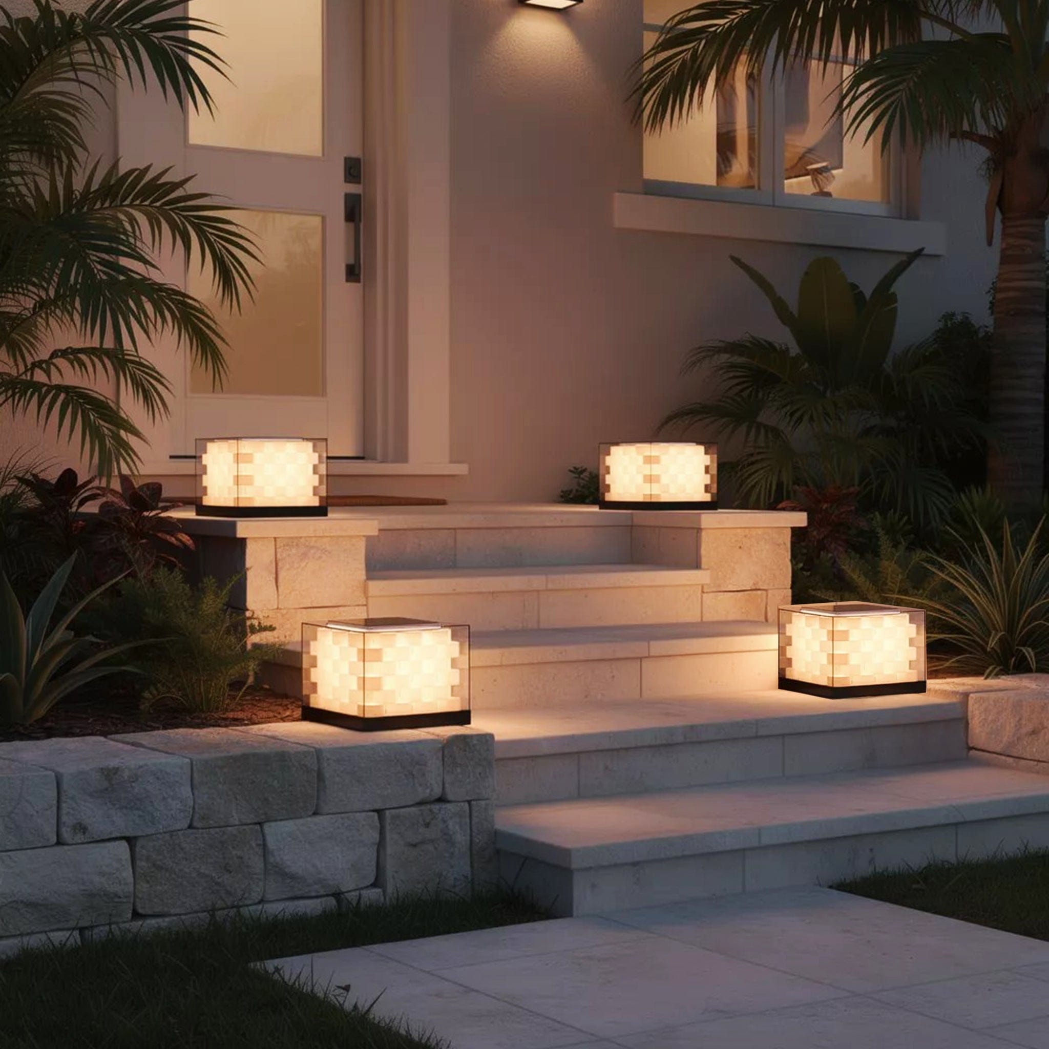 Cubed Weave Outdoor Light
