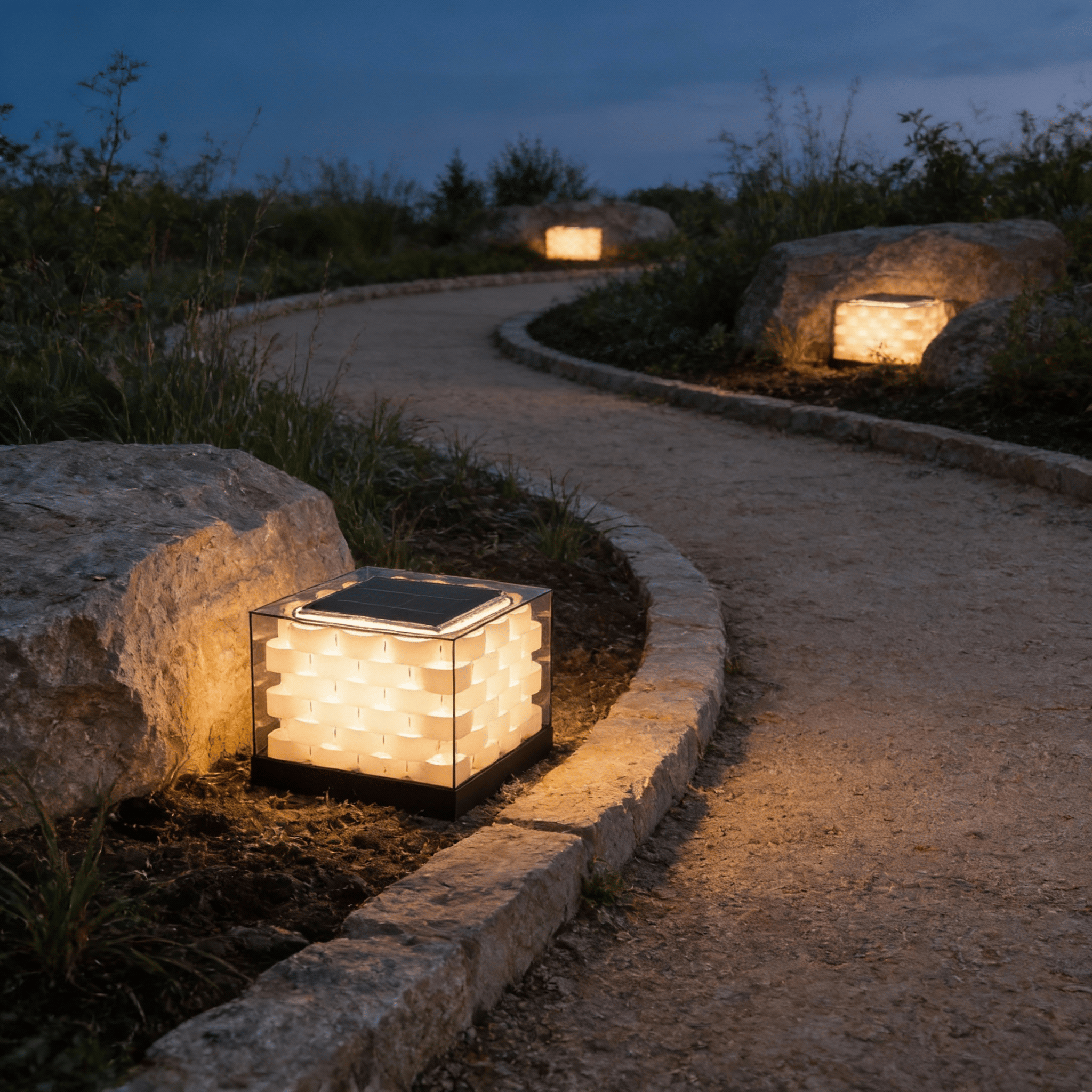 Cubed Weave Outdoor Light