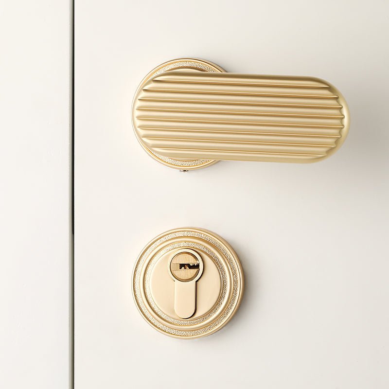 Mountain Harth Door Lock in Pearl Grey & Pearl Gold