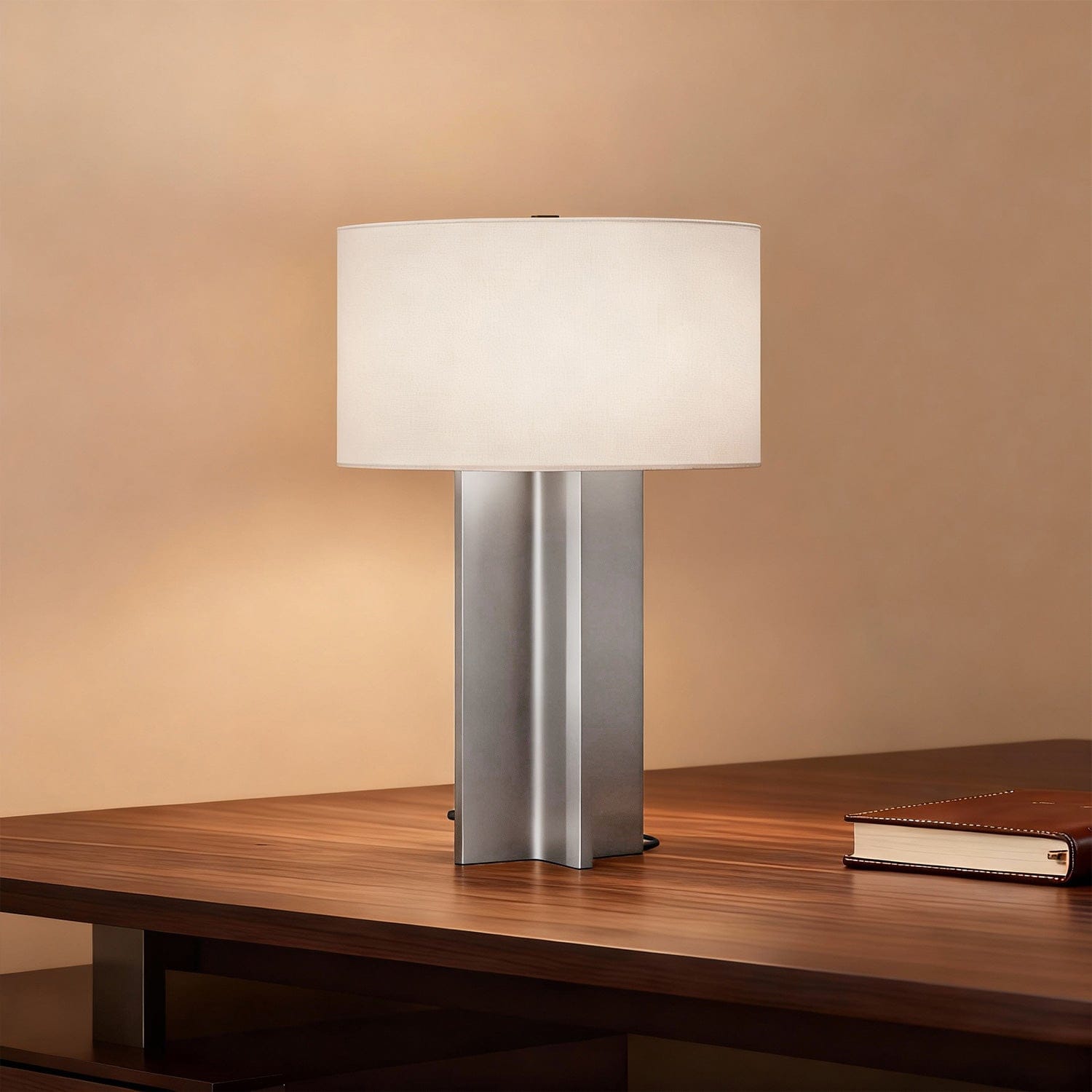 Axis Table Lamp in Bronze & Pewter