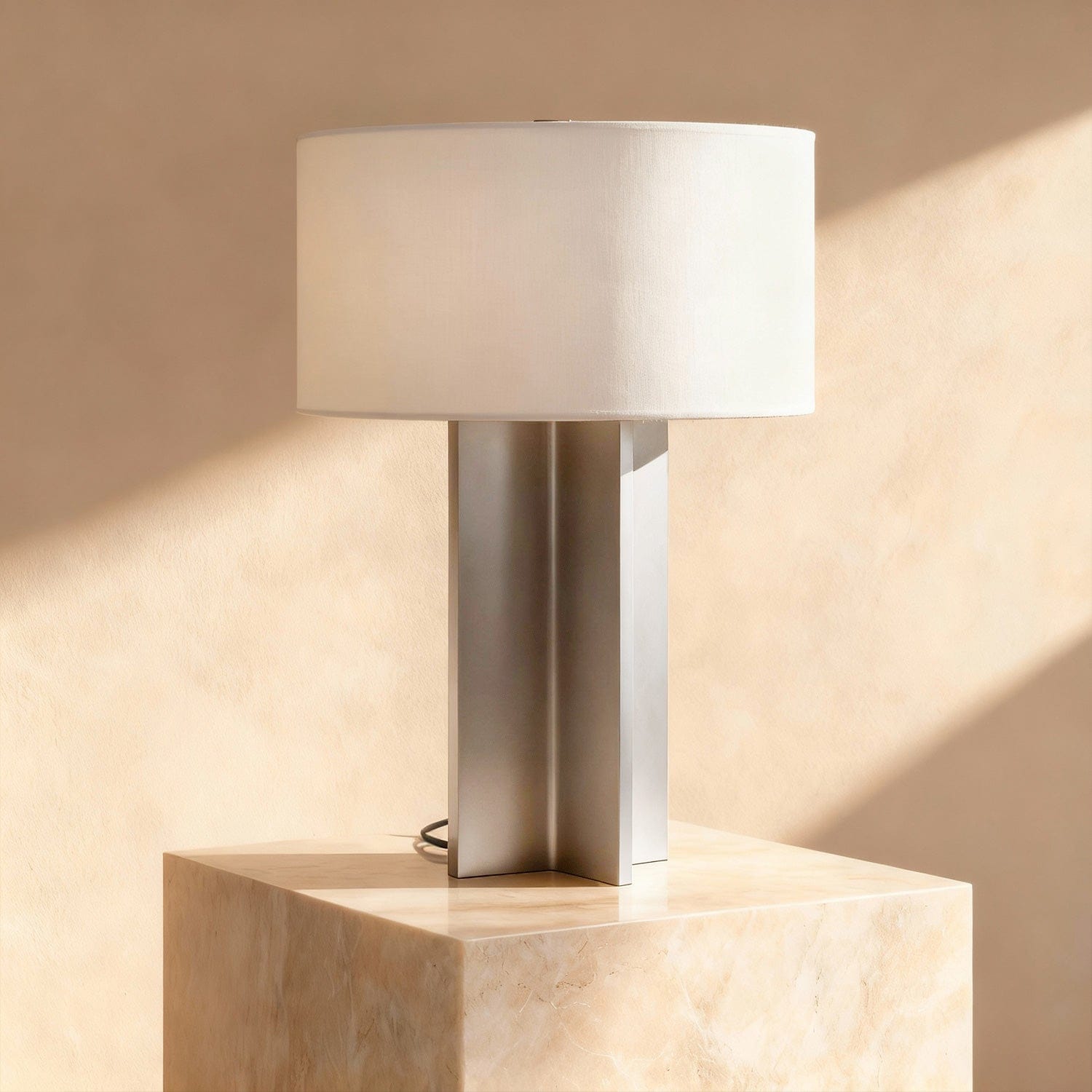 Axis Table Lamp in Bronze & Pewter