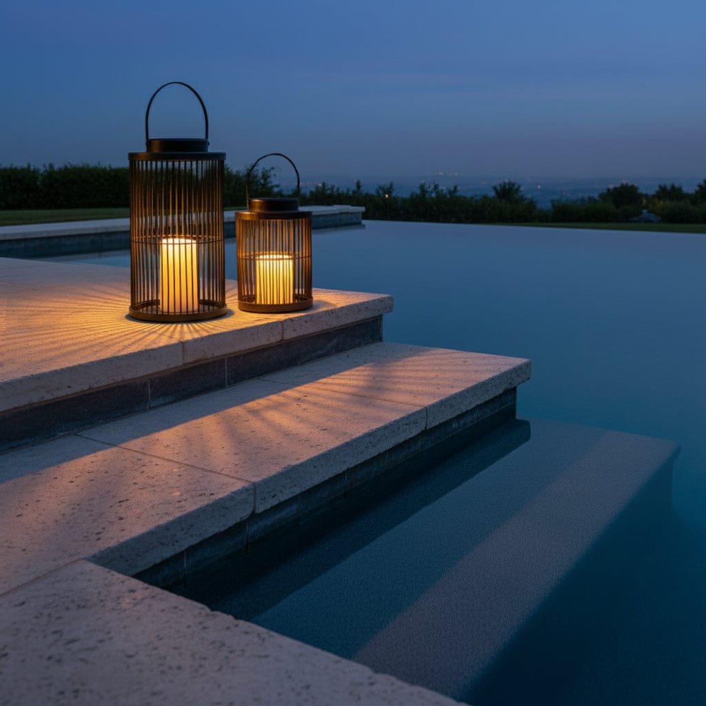 Lantern Sora Weave Light in Black & Dark Brown