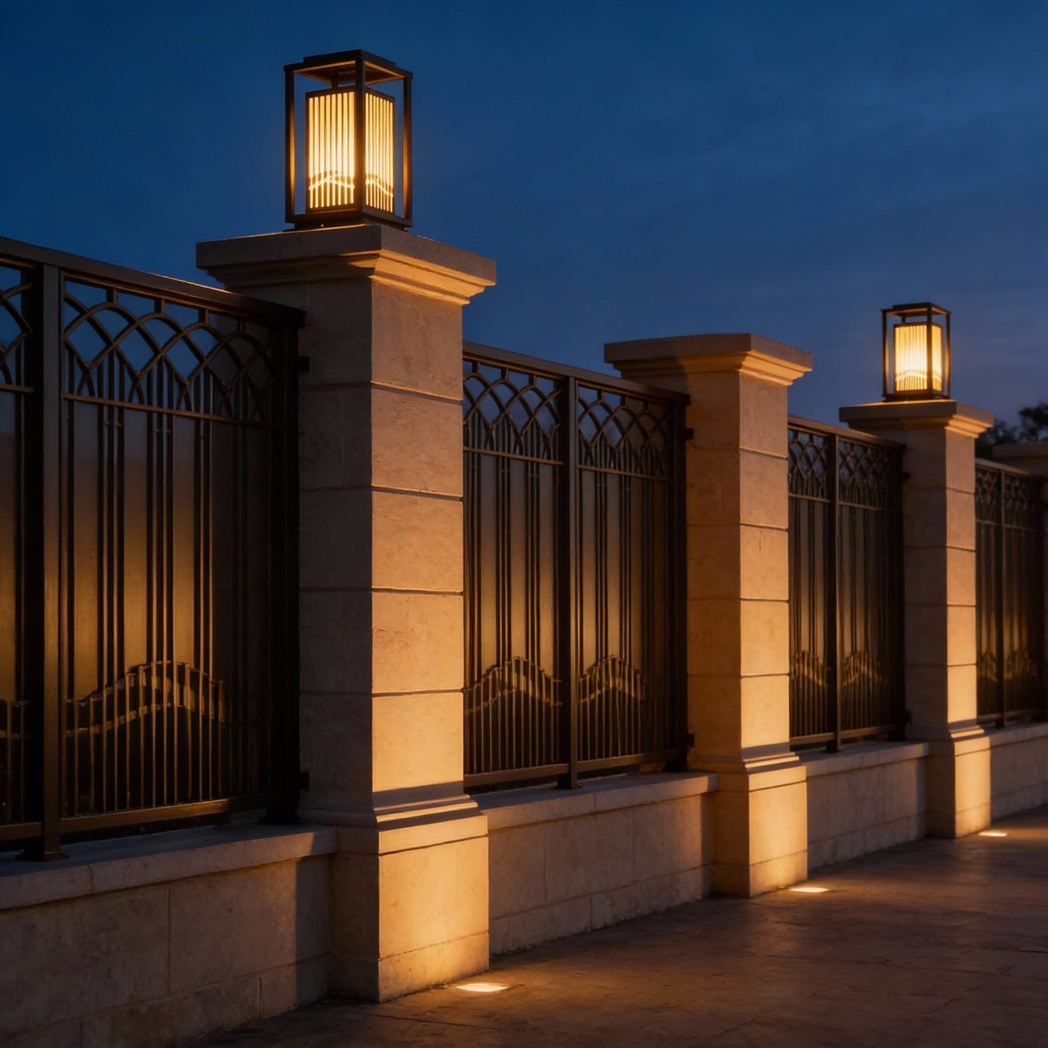 Cage Post Light