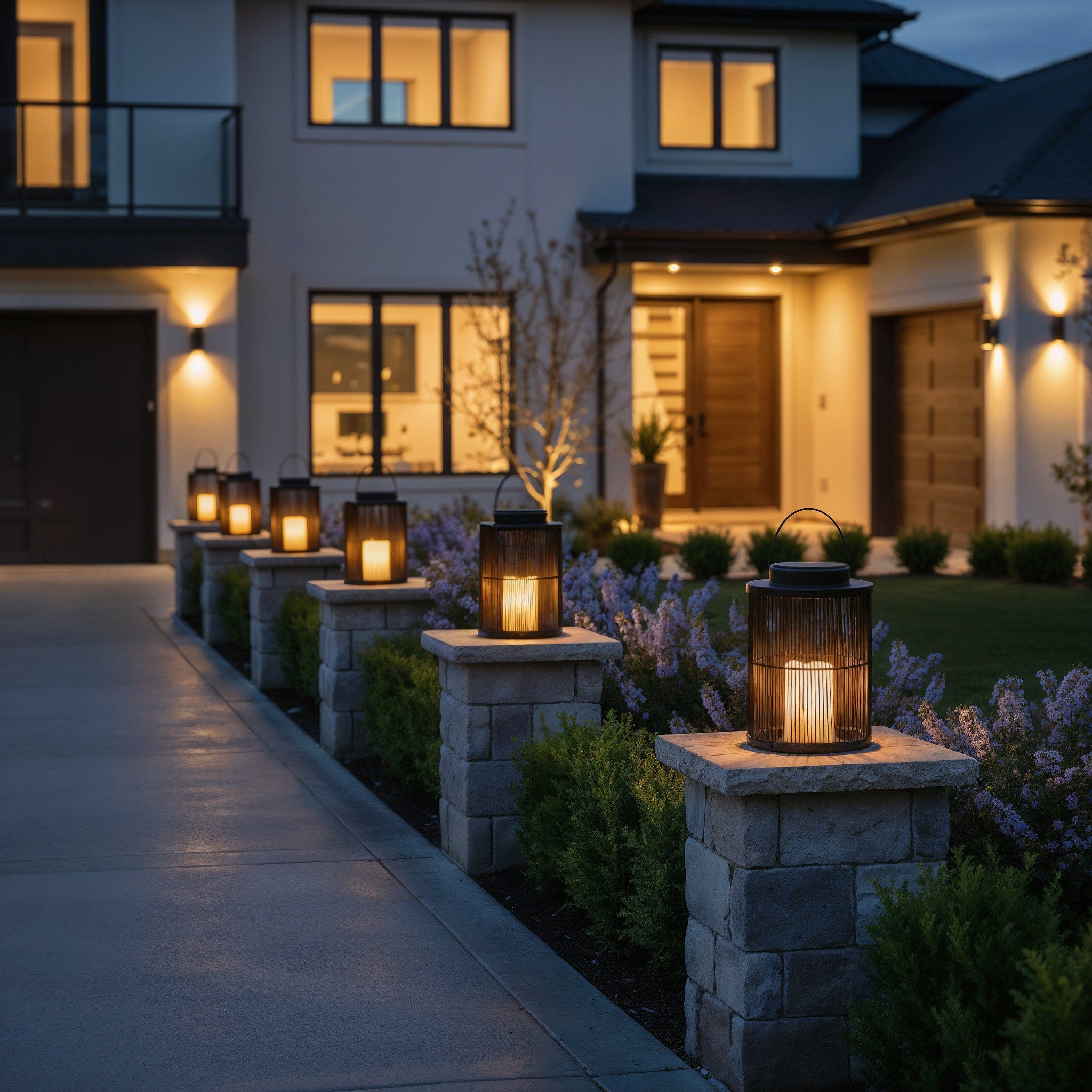 Lantern Sora Weave Light in Black & Dark Brown
