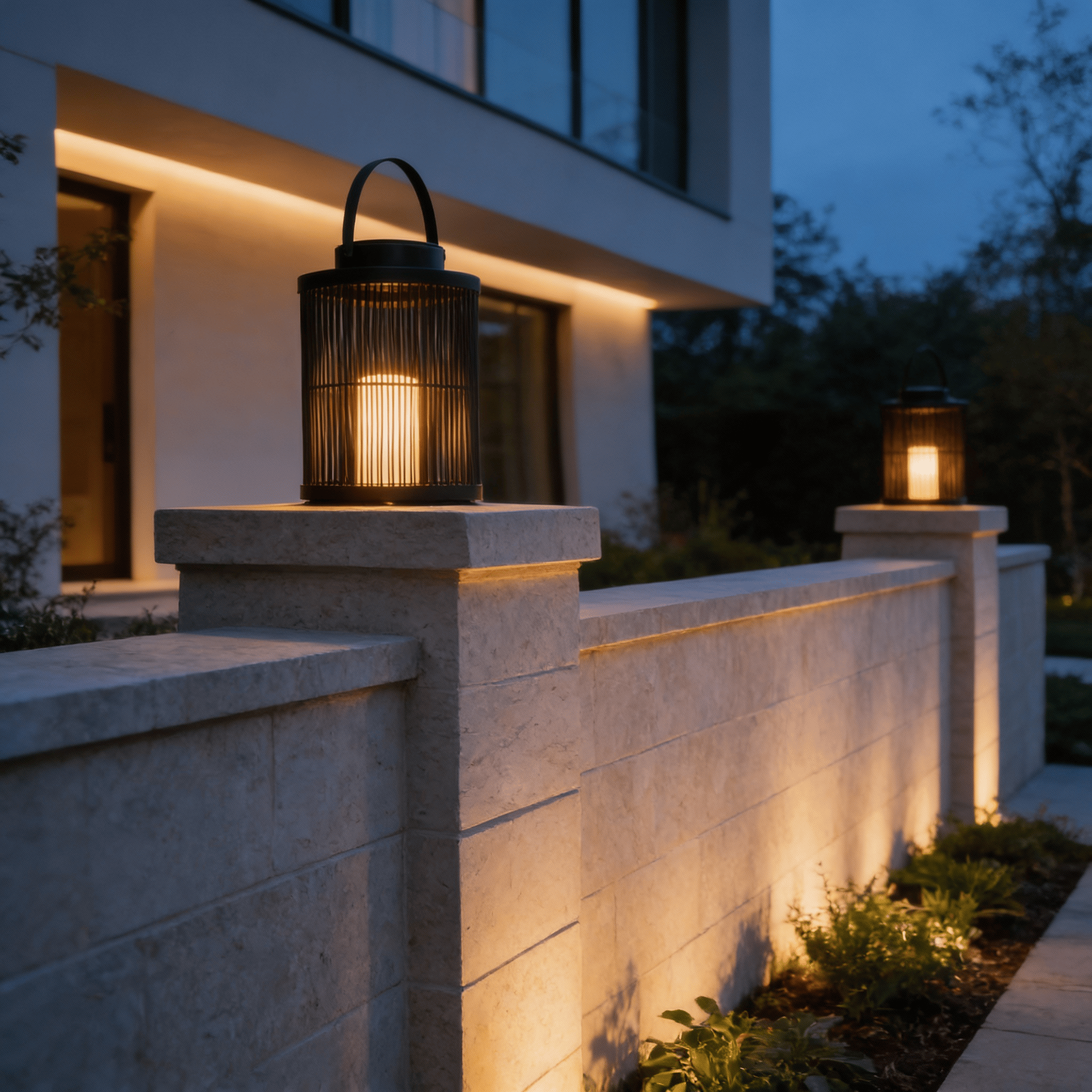 Lantern Sora Weave Light in Black & Dark Brown