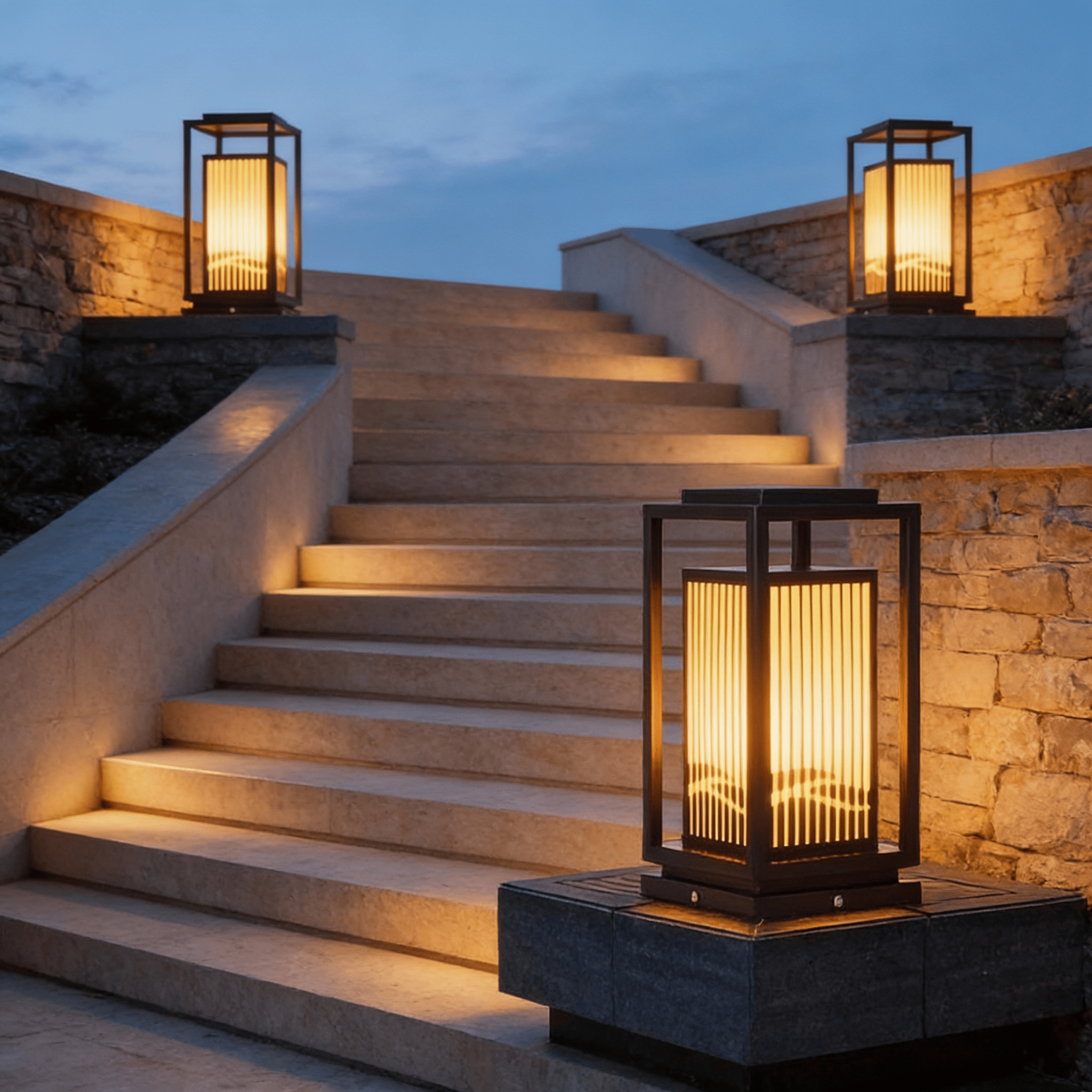 Cage Post Light
