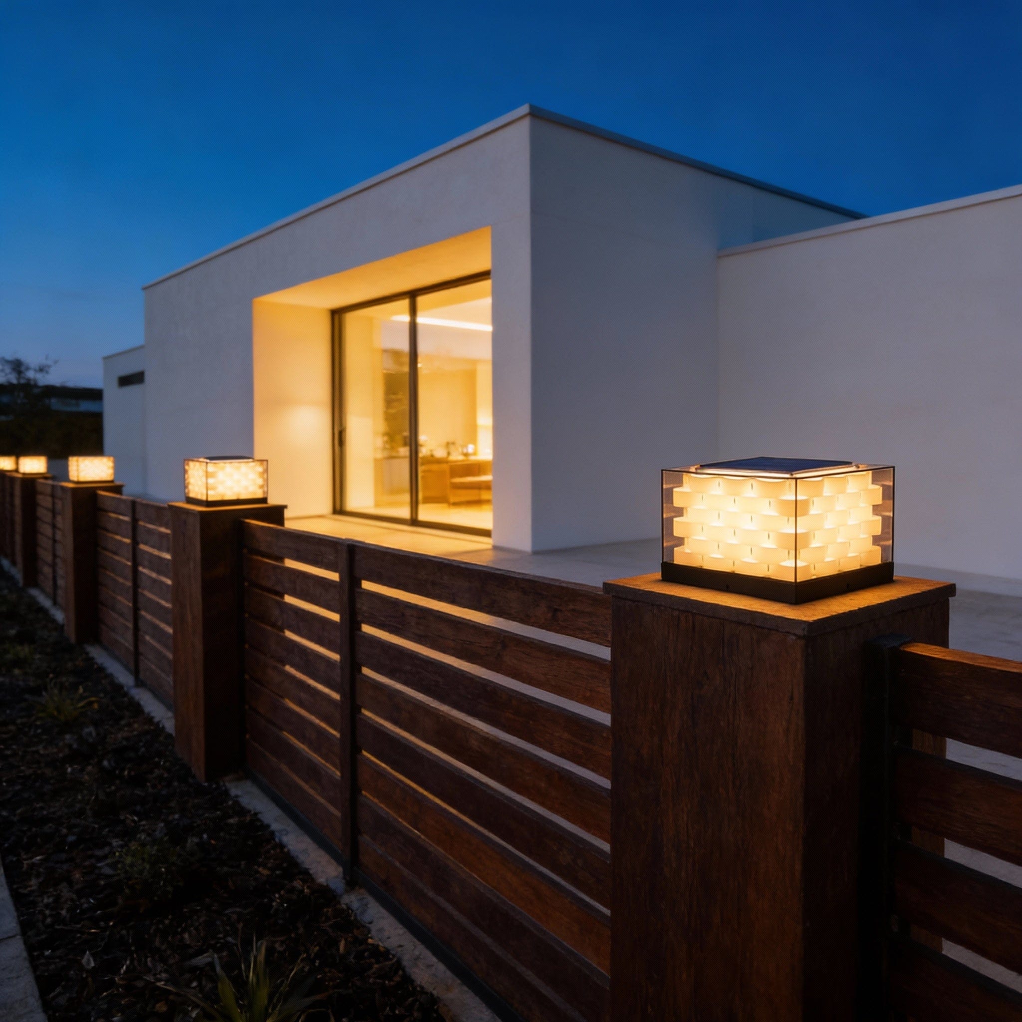 Cubed Weave Outdoor Light