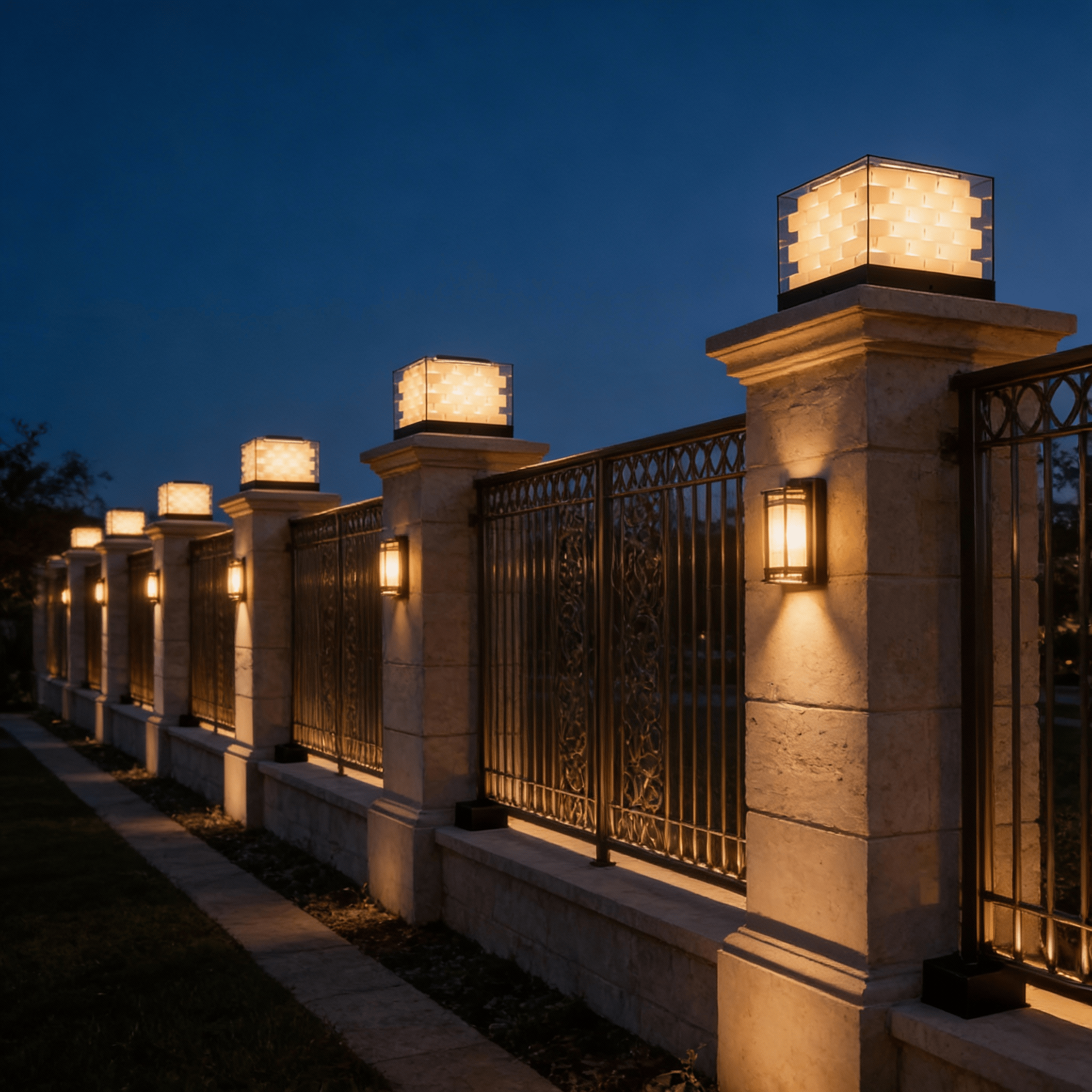Cubed Weave Outdoor Light