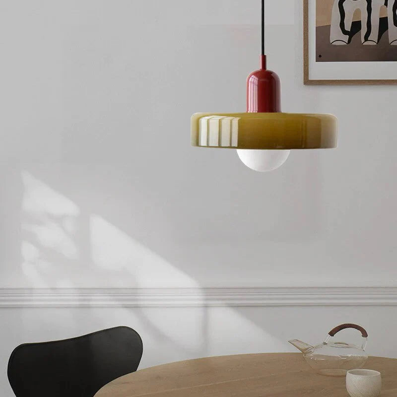 Mono Geni Pendant Light in White & Green