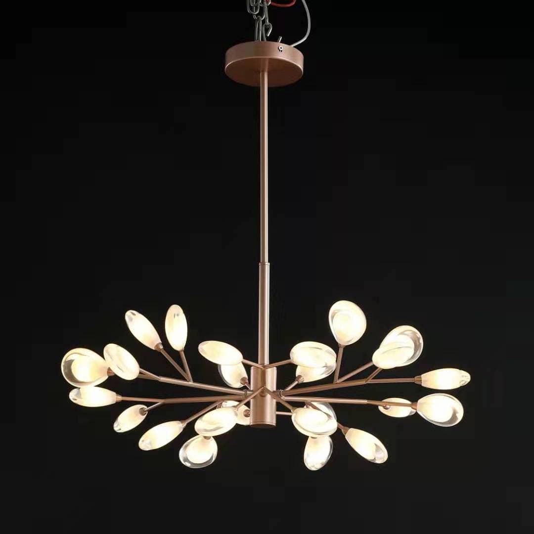 Floe Chandelier in Gold & Black
