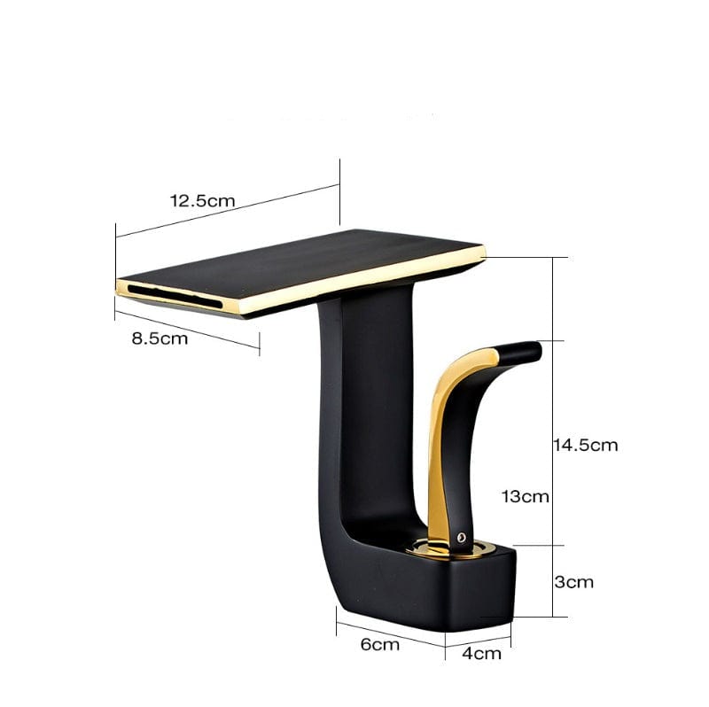 Serpenti Flow Faucet in White & White And Gold