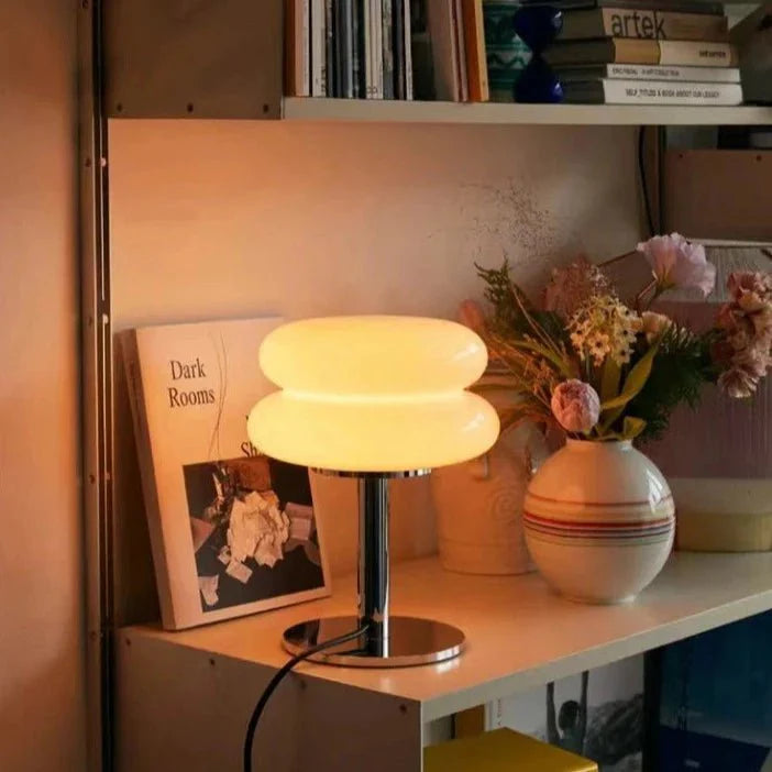 Bubble Tart Table Lamp in Pink & White