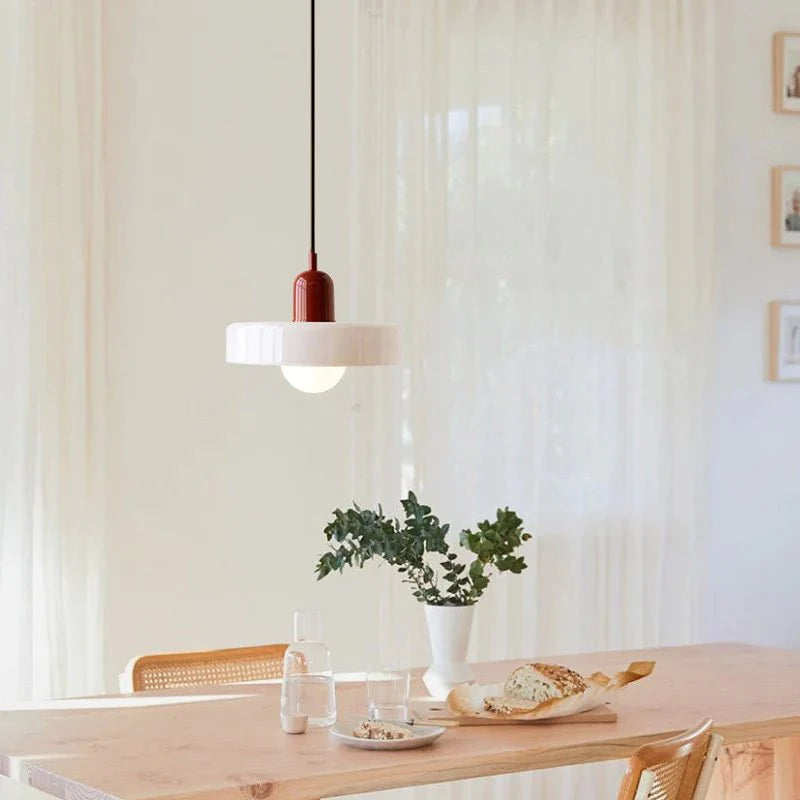 Mono Geni Pendant Light in White & Green
