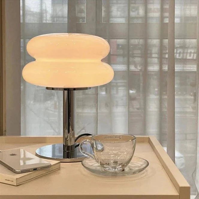 Bubble Tart Table Lamp in Pink & White