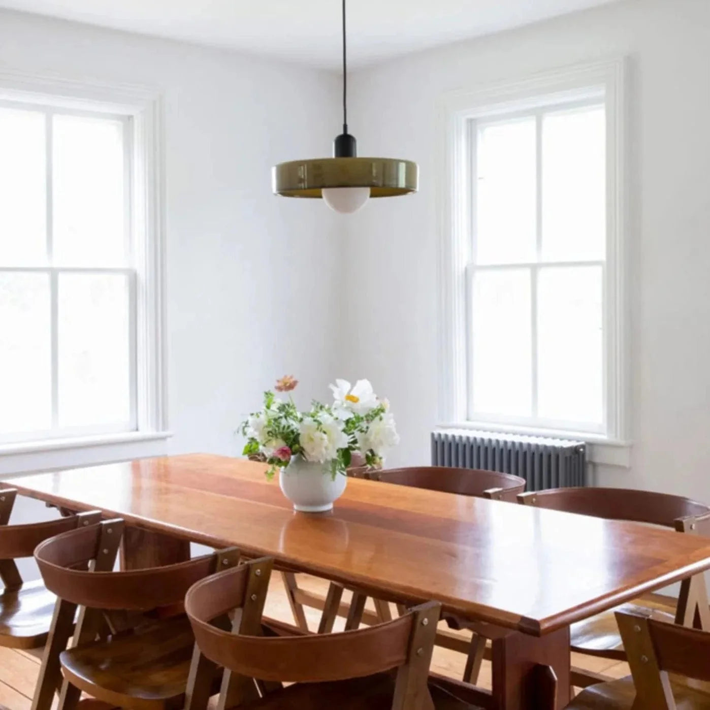 Mono Geni Pendant Light in White & Green