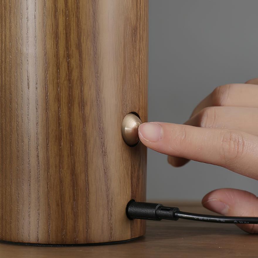 Diapole Table Lamp in Black & Natural