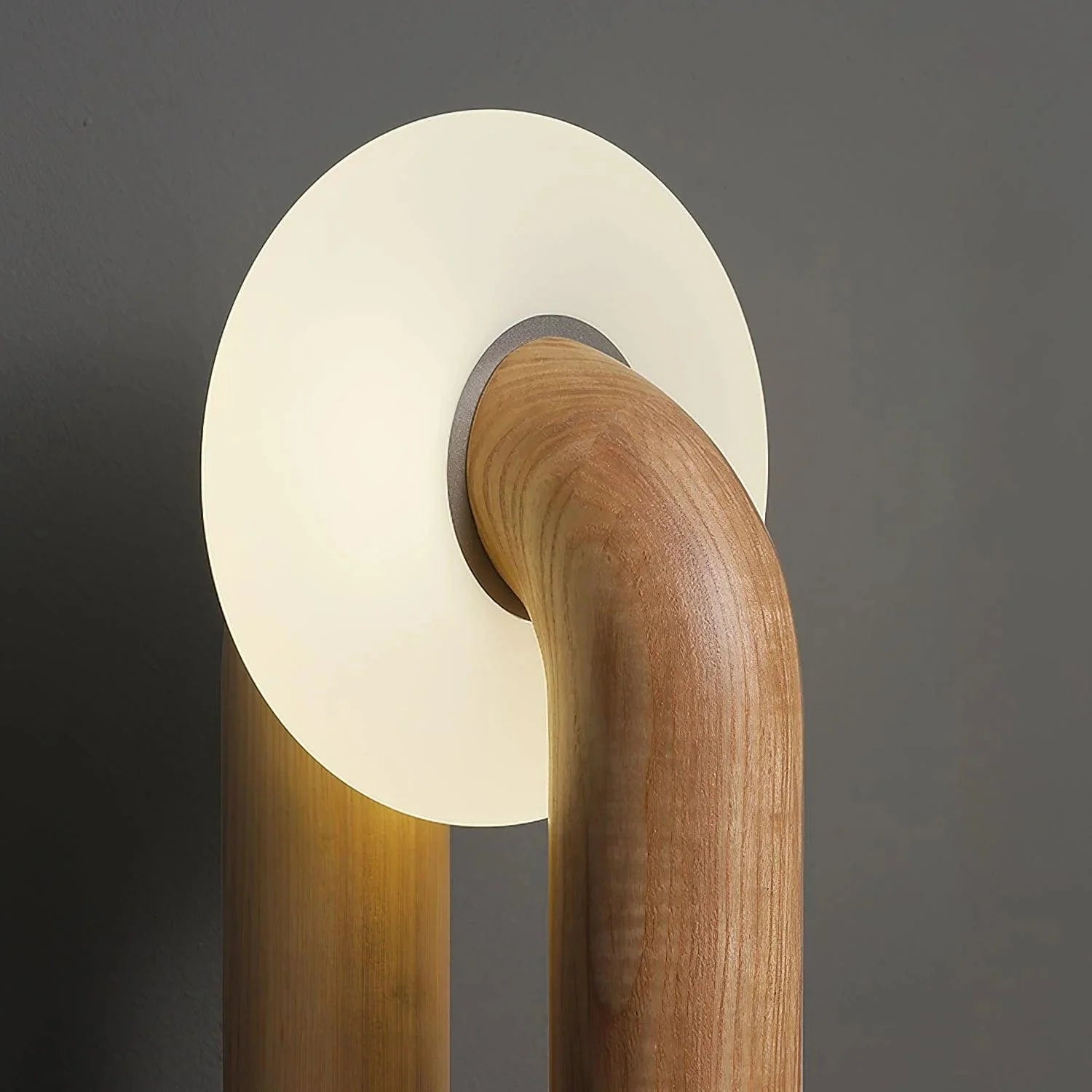 Arch Table Lamp in Black & Natural