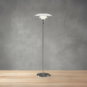 Umbrella Floor Lamp in Black & Orange