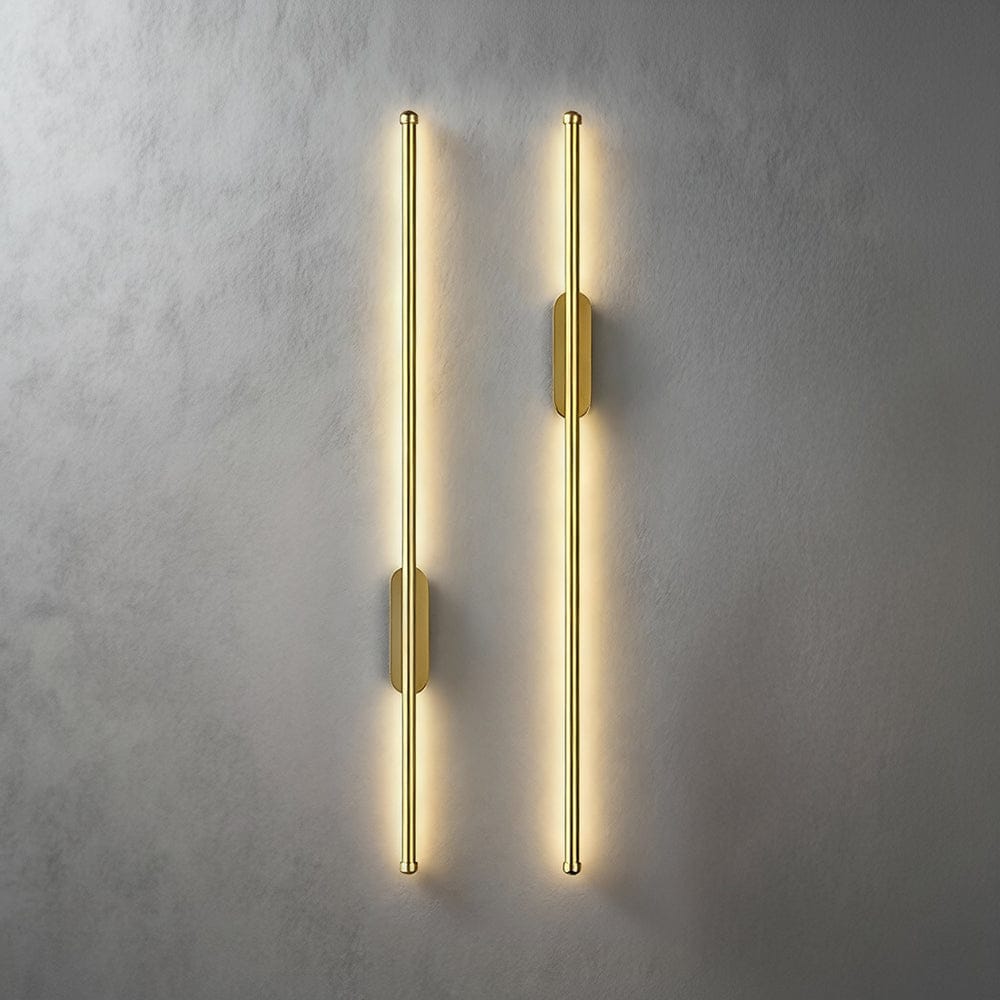 Vista Slim Wall Light in Gold & Black