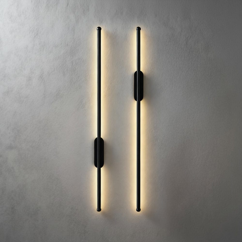 Vista Slim Wall Light in Gold & Black