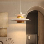 Scandinavian Pendant Light in Black Walnut & Black Birch