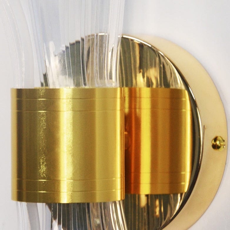 Bloom Torch Wall Light in Gold & Black