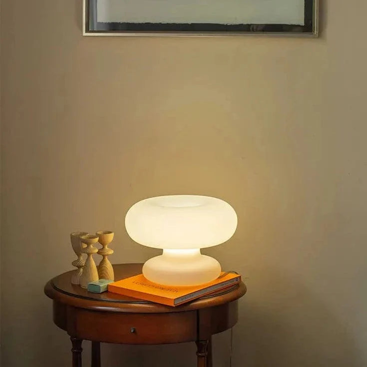 Maki White Mushroom Table Lamp