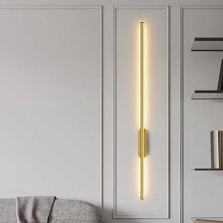 Vista Slim Wall Light in Gold & Black