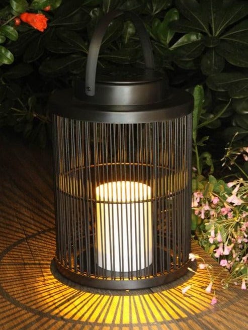 Lantern Sora Weave Light in Black & Dark Brown