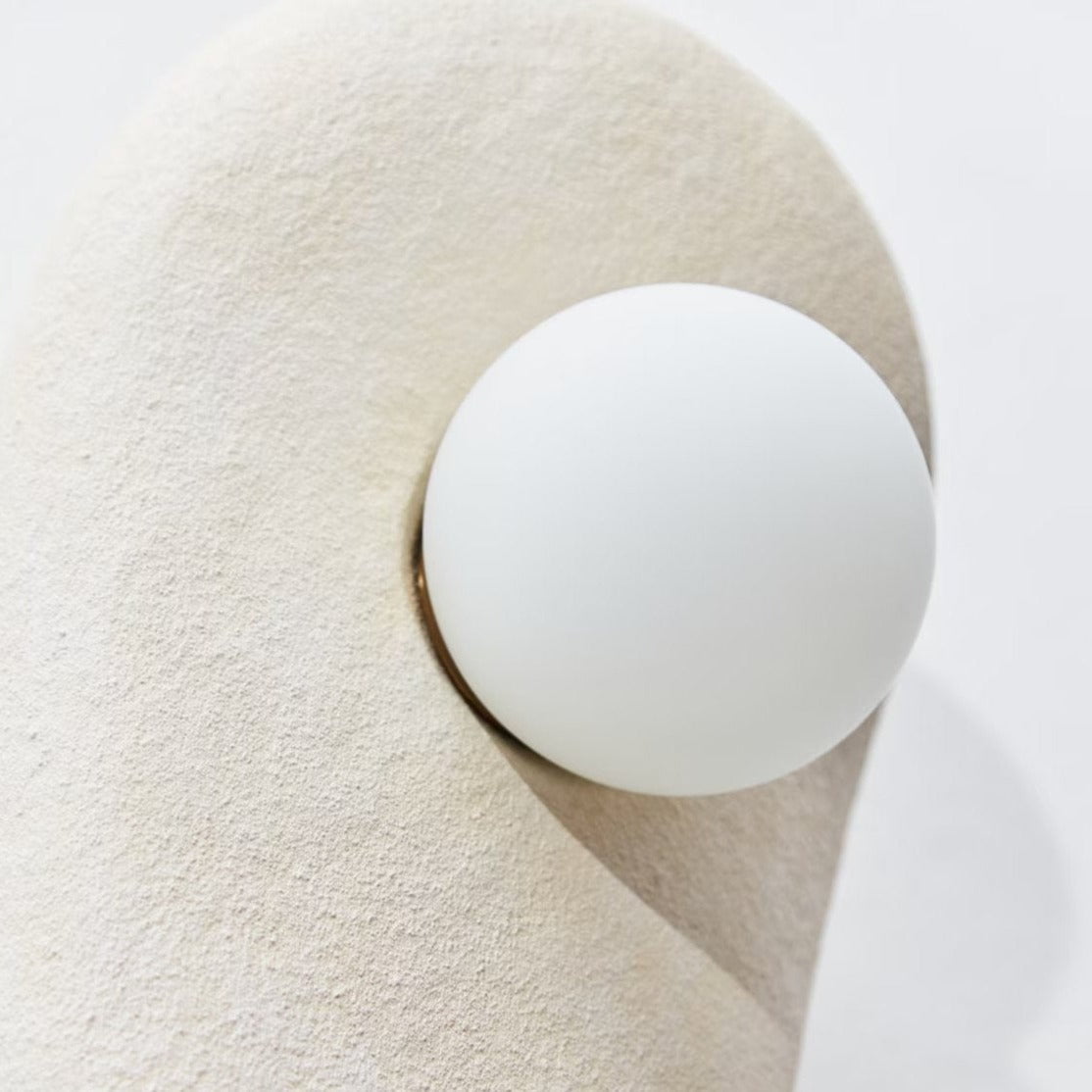 Zakohani Sconce in Milk & Beige