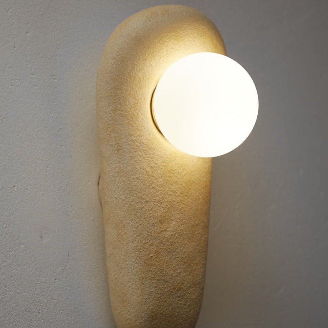 Zakohani Sconce in Milk & Beige