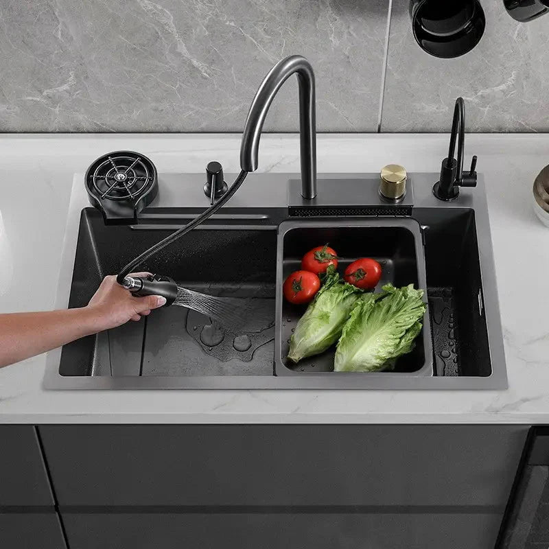 Harmony Black Sink in A & B - Viltara